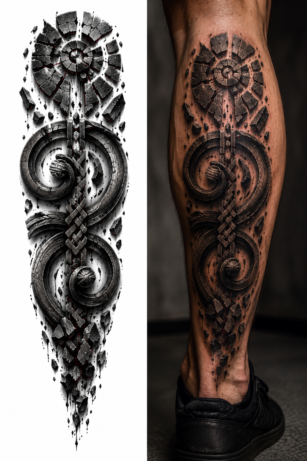 SPIRAL BRACELET OATH from the Dacian Symbolism — EUR 15 tattoo collection
